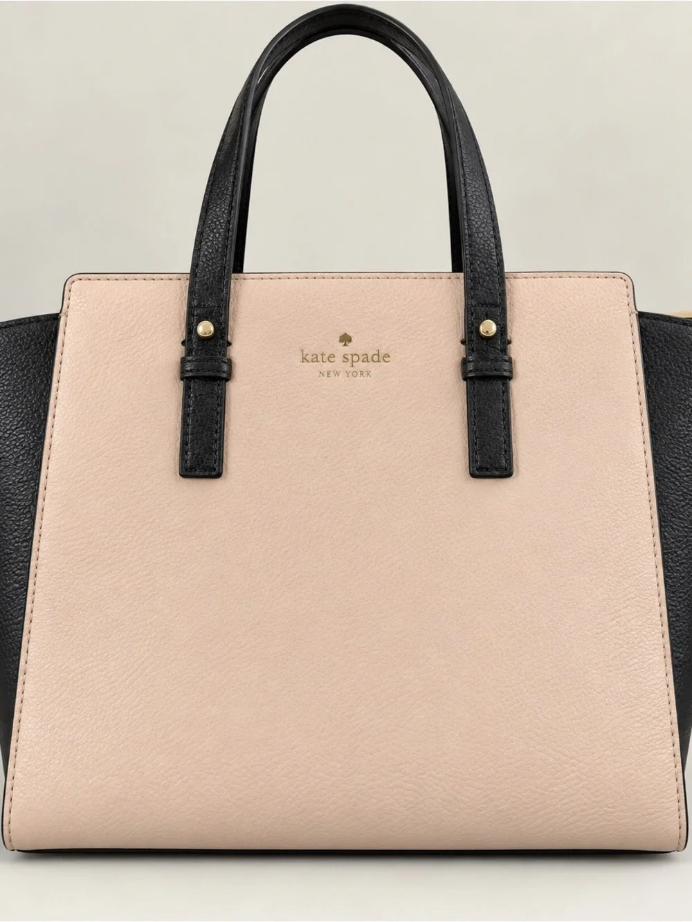 kate spade Blush and Black Two-Tone Satchel